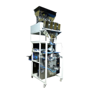 Automatic Four Head Weigh Filler with Pneumatic Collar Type Bagger